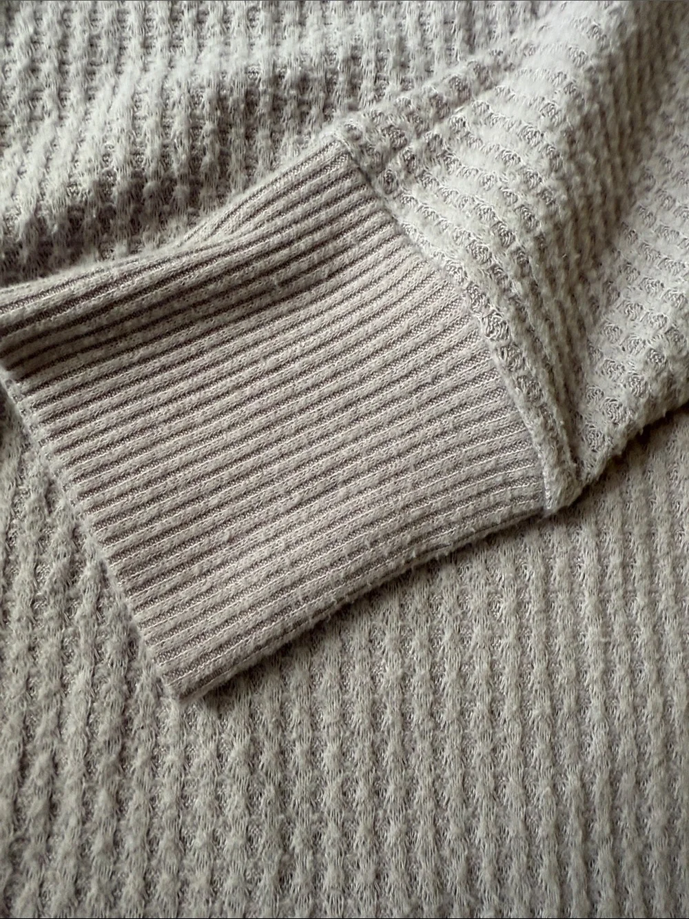 Light Gray V-Neck Women's Sweater